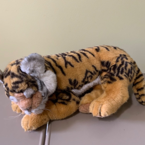 VTG 1988 Applause Avarti Sleeping Tiger Animal Plush Italy - Picture 8 of 13